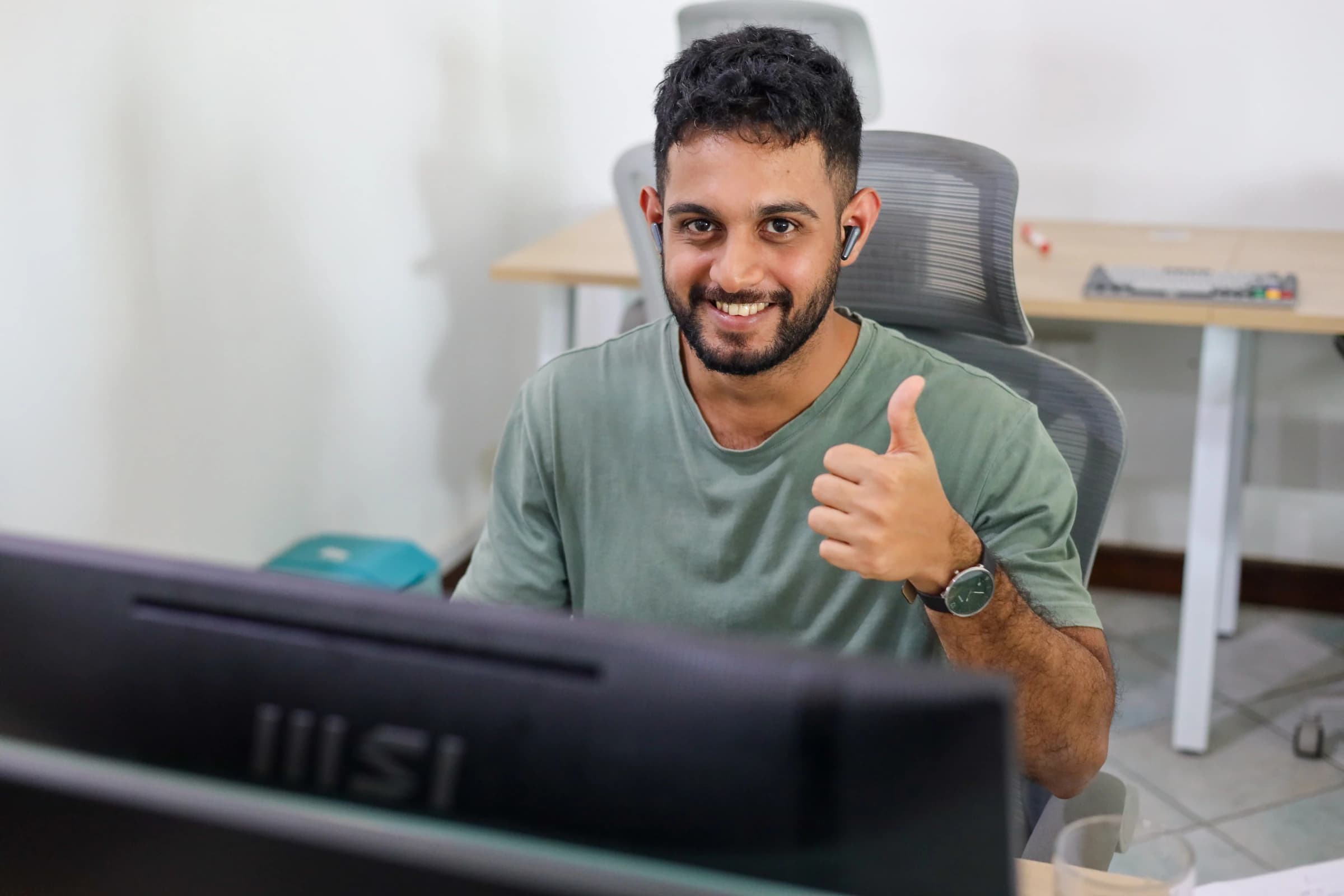 Engineer working with an industrial system or robotics platform